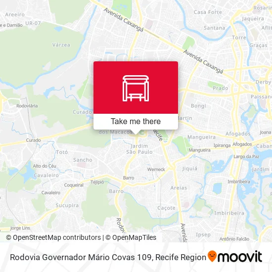 Rodovia Governador Mário Covas 109 map