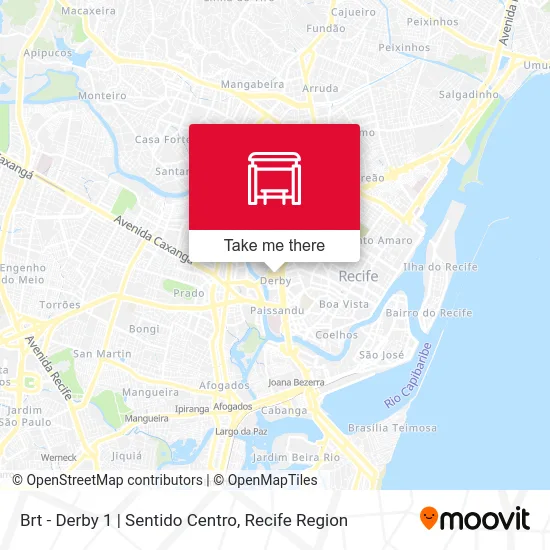 Brt - Derby 1 | Sentido Centro map