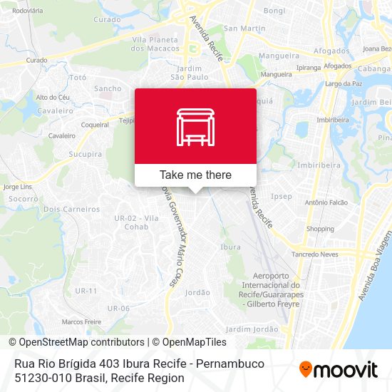 Rua Rio Brígida 403 Ibura Recife - Pernambuco 51230-010 Brasil map