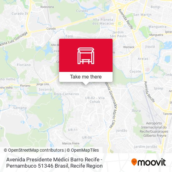 Avenida Presidente Médici Barro Recife - Pernambuco 51346 Brasil map
