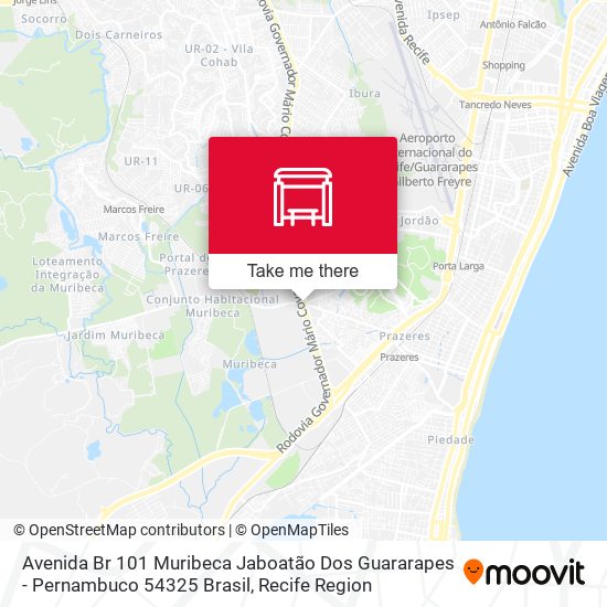 Avenida Br 101 Muribeca Jaboatão Dos Guararapes - Pernambuco 54325 Brasil map