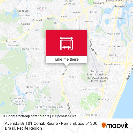 Avenida Br 101 Cohab Recife - Pernambuco 51300 Brasil map