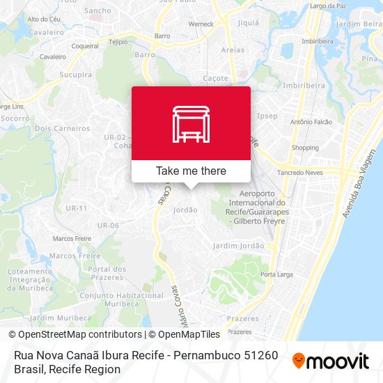 Rua Nova Canaã Ibura Recife - Pernambuco 51260 Brasil map