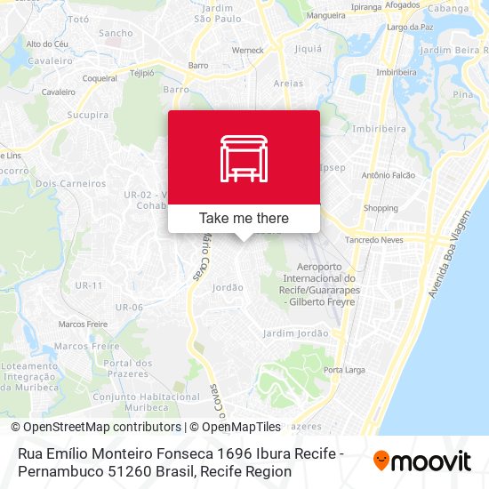 Rua Emílio Monteiro Fonseca 1696 Ibura Recife - Pernambuco 51260 Brasil map