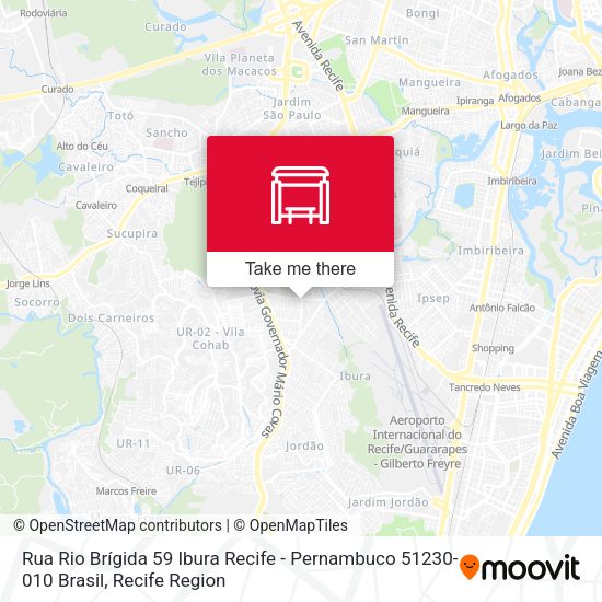 Rua Rio Brígida 59 Ibura Recife - Pernambuco 51230-010 Brasil map
