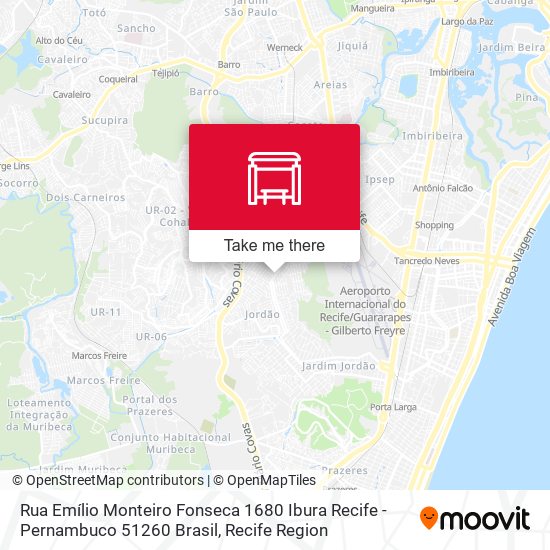 Rua Emílio Monteiro Fonseca 1680 Ibura Recife - Pernambuco 51260 Brasil map