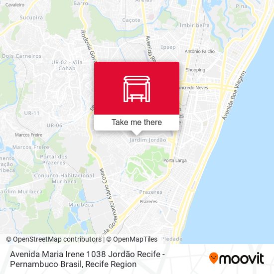 Avenida Maria Irene 1038 Jordão Recife - Pernambuco Brasil map