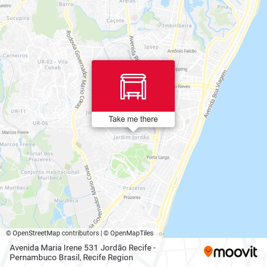 Avenida Maria Irene 531 Jordão Recife - Pernambuco Brasil map