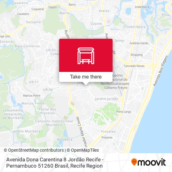 Avenida Dona Carentina 8 Jordão Recife - Pernambuco 51260 Brasil map