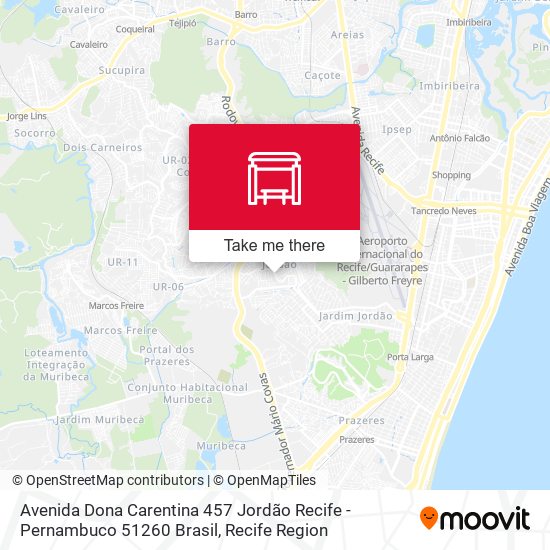Avenida Dona Carentina 457 Jordão Recife - Pernambuco 51260 Brasil map