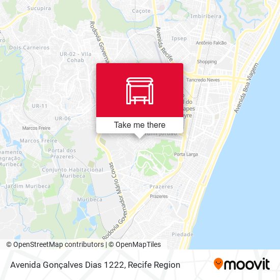 Avenida Gonçalves Dias 1222 map