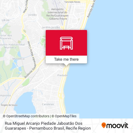 Rua Miguel Arcanjo Piedade Jaboatão Dos Guararapes - Pernambuco Brasil map