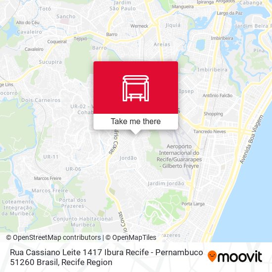 Rua Cassiano Leite 1417 Ibura Recife - Pernambuco 51260 Brasil map