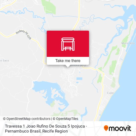 Travessa 1 Joao Rufino De Souza 5 Ipojuca - Pernambuco Brasil map