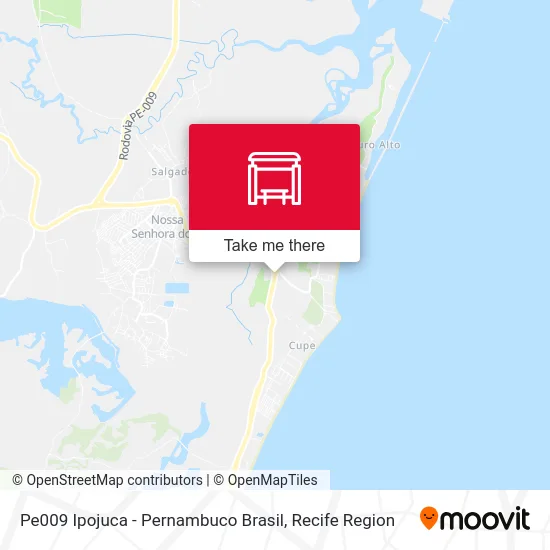 Pe009 Ipojuca - Pernambuco Brasil map