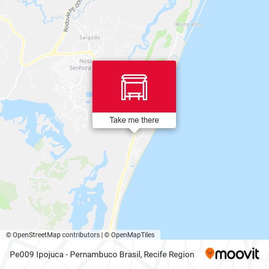 Pe009 Ipojuca - Pernambuco Brasil map