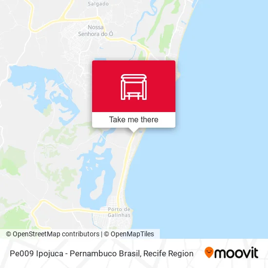 Pe009 Ipojuca - Pernambuco Brasil map