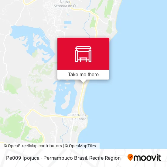 Pe009 Ipojuca - Pernambuco Brasil map