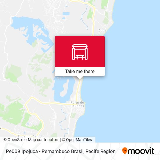 Pe009 Ipojuca - Pernambuco Brasil map
