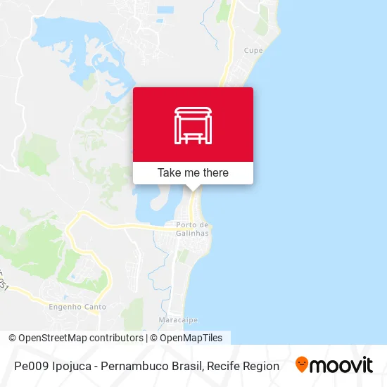 Pe009 Ipojuca - Pernambuco Brasil map