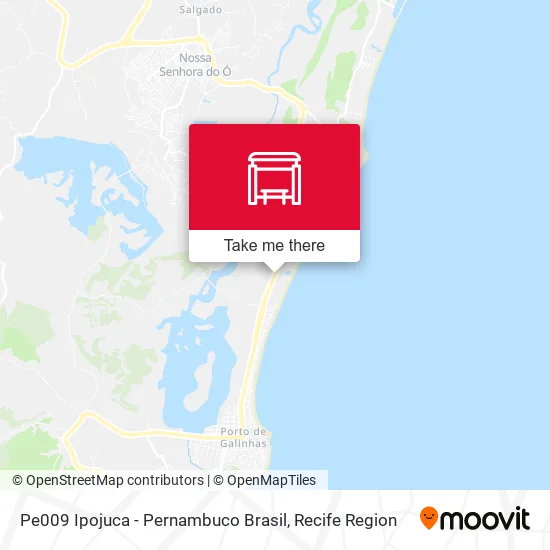 Pe009 Ipojuca - Pernambuco Brasil map