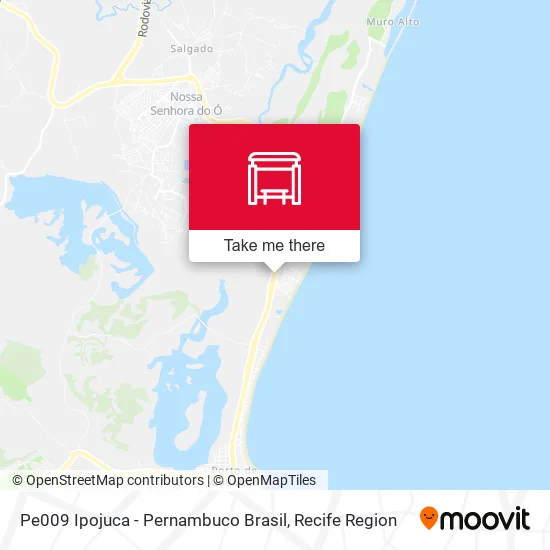 Pe009 Ipojuca - Pernambuco Brasil map