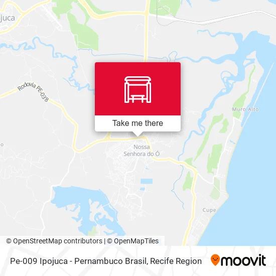 Pe-009 Ipojuca - Pernambuco Brasil map