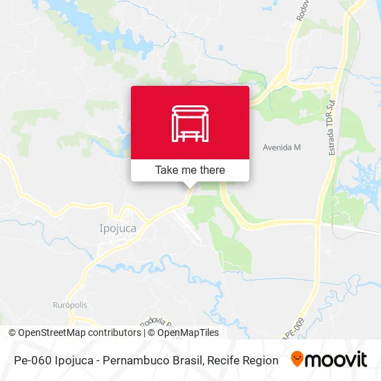 Pe-060 Ipojuca - Pernambuco Brasil map