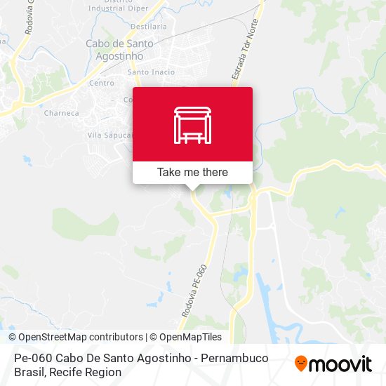 Pe-060 Cabo De Santo Agostinho - Pernambuco Brasil map