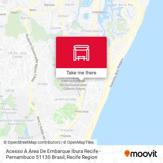 Acesso À Área De Embarque Ibura Recife - Pernambuco 51130 Brasil map
