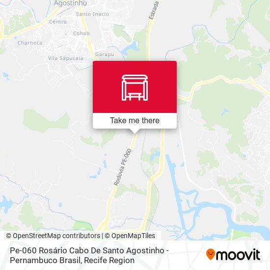 Pe-060 Rosário Cabo De Santo Agostinho - Pernambuco Brasil map