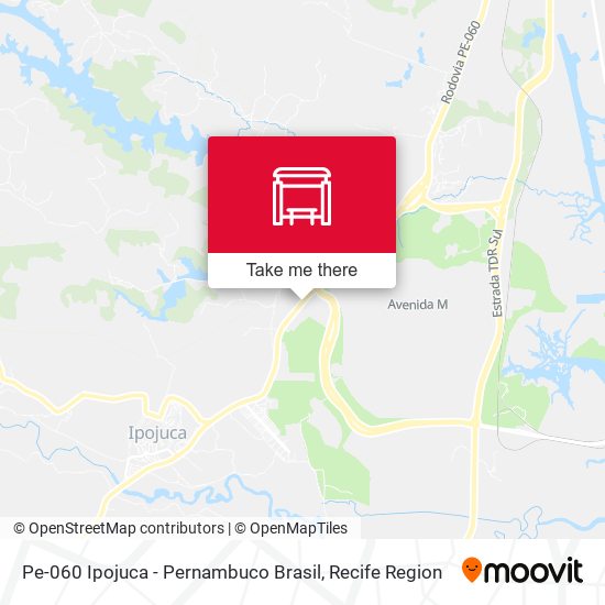 Pe-060 Ipojuca - Pernambuco Brasil map
