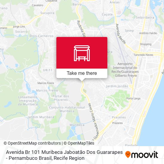 Avenida Br 101 Muribeca Jaboatão Dos Guararapes - Pernambuco Brasil map