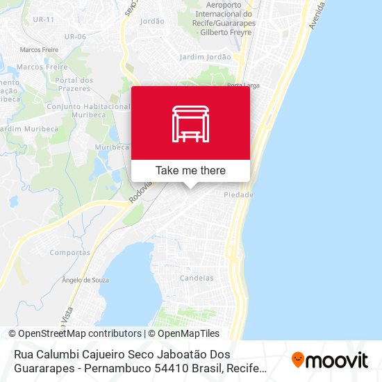 Rua Calumbi Cajueiro Seco Jaboatão Dos Guararapes - Pernambuco 54410 Brasil map