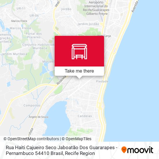 Rua Haiti Cajueiro Seco Jaboatão Dos Guararapes - Pernambuco 54410 Brasil map