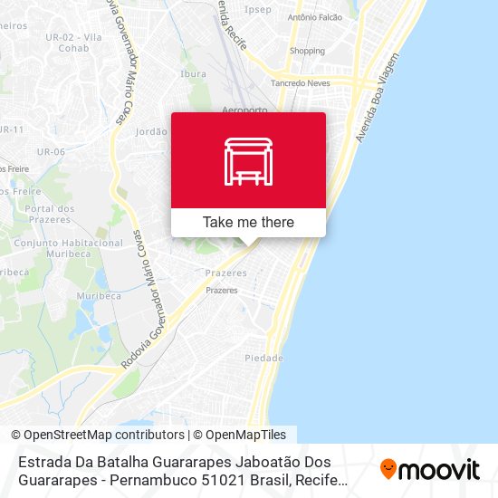 Estrada Da Batalha Guararapes Jaboatão Dos Guararapes - Pernambuco 51021 Brasil map