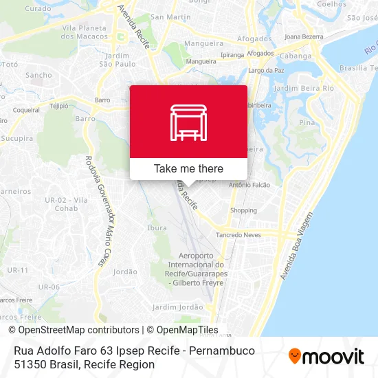 Rua Adolfo Faro 63 Ipsep Recife - Pernambuco 51350 Brasil map