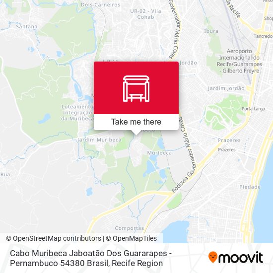 Cabo Muribeca Jaboatão Dos Guararapes - Pernambuco 54380 Brasil map