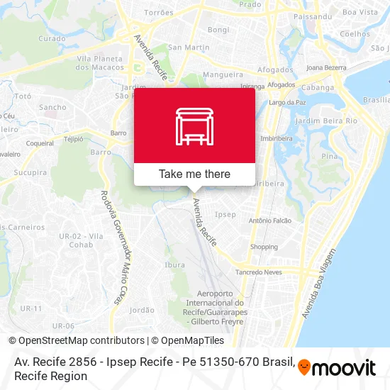 Av. Recife 2856 - Ipsep Recife - Pe 51350-670 Brasil map