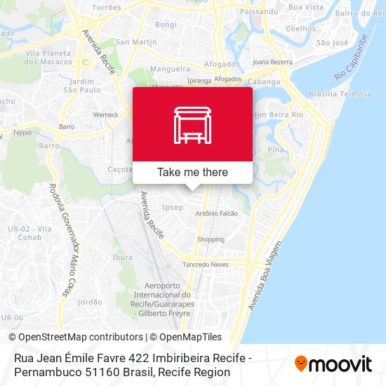 Rua Jean Émile Favre 422 Imbiribeira Recife - Pernambuco 51160 Brasil map