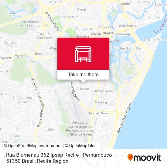 Rua Blumenau 362 Ipsep Recife - Pernambuco 51350 Brasil map