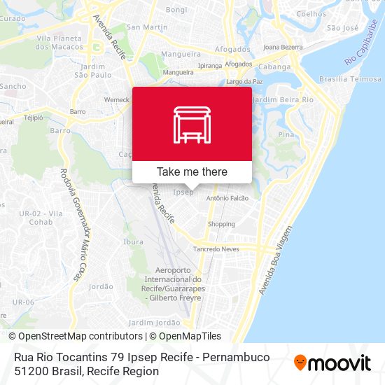 Rua Rio Tocantins 79 Ipsep Recife - Pernambuco 51200 Brasil map