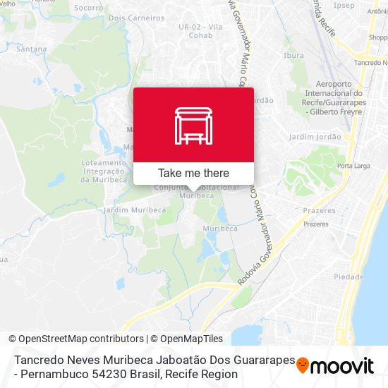 Tancredo Neves Muribeca Jaboatão Dos Guararapes - Pernambuco 54230 Brasil map