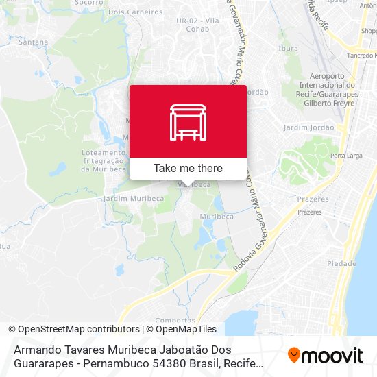 Armando Tavares Muribeca Jaboatão Dos Guararapes - Pernambuco 54380 Brasil map