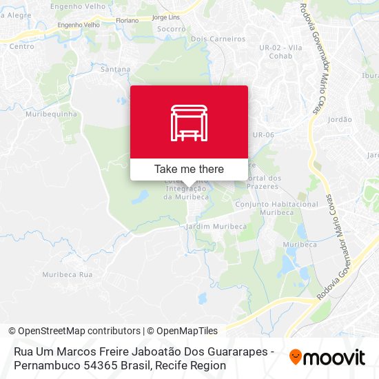 Rua Um Marcos Freire Jaboatão Dos Guararapes - Pernambuco 54365 Brasil map