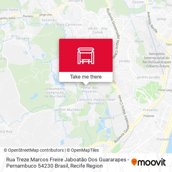 Rua Treze Marcos Freire Jaboatão Dos Guararapes - Pernambuco 54230 Brasil map
