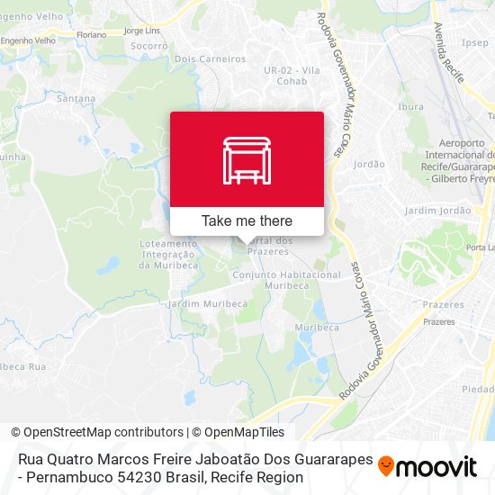 Rua Quatro Marcos Freire Jaboatão Dos Guararapes - Pernambuco 54230 Brasil map