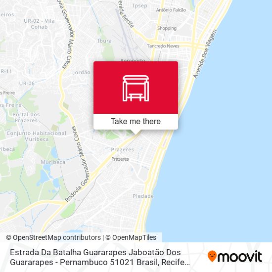 Estrada Da Batalha Guararapes Jaboatão Dos Guararapes - Pernambuco 51021 Brasil map