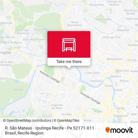 R. São Mateus - Iputinga Recife - Pe 52171-011 Brasil map