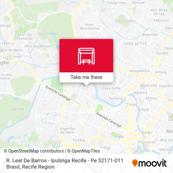 R. Leal De Barros - Iputinga Recife - Pe 52171-011 Brasil map